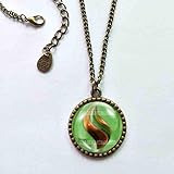 Handmade Cute Gift Anime Charm Fashion Jewelry Sceptilite Mega Stone Necklace Pendant Sceptile...