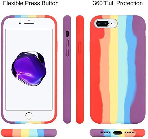 Apple Iphone Phone Case Iphone Plus Latest Rainbow Silicone High