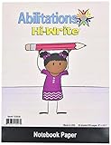 Abilitations Hi-Write Wide Ruled Notebook Paper, 100 Pages/50 Sheets - 12332