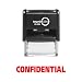 Imprint 360 AS-IMP1002 - Confidential, Heavy Duty Commerical Quality Self-Inking Rubber Stamp, Red Ink, 9/16" x 1-1/2" Impression Size, Laser Engraved for Clean, Precise Imprints