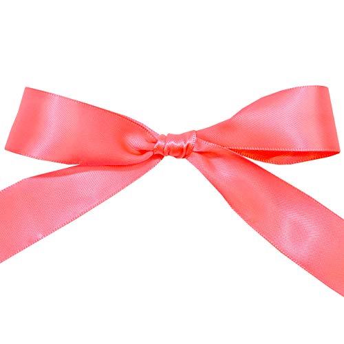 Image of Morex Ribbon 08822 /50-159 Double Face Satin Ribbon, 7 /8 inch x 50 Yd, Passion Fruit