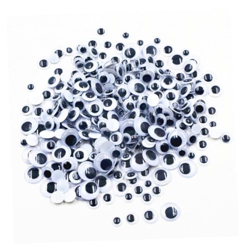 KALLORY 100pcs Eye Stickers DIY Handmade Toys Plastic Candy Eyes Fake Eyeballs for Crafts