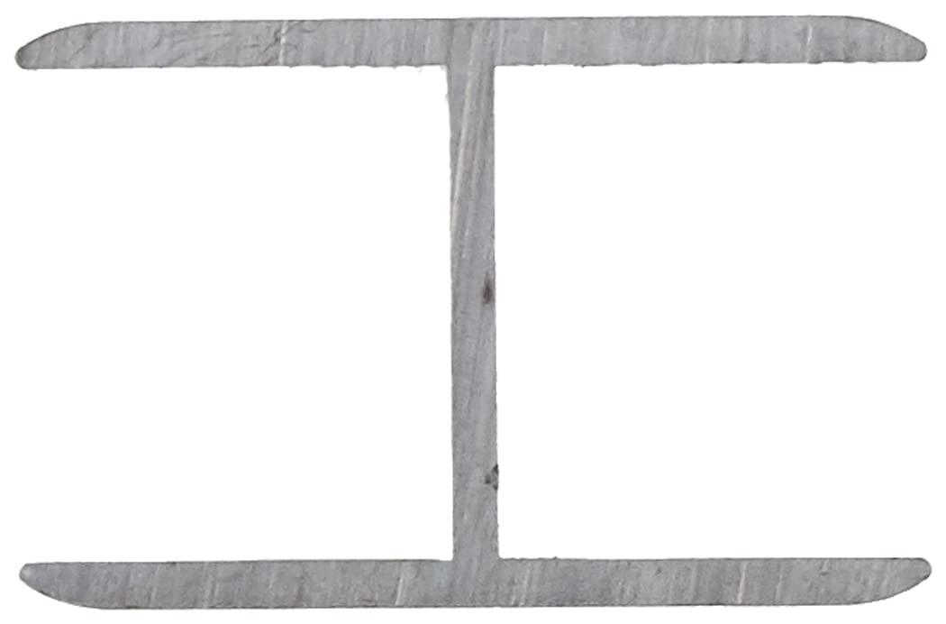 Alberts 030814 Profilé en H | à autoserrage | Aluminium anodisé, couleur argent | 1000 x 19,5 x 30 mm