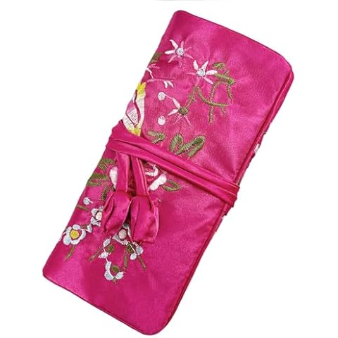 Wei Long Silk Jewelry Roll Cover