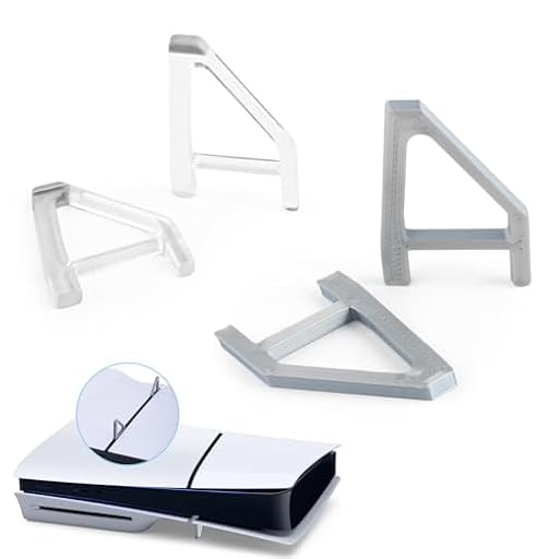 RongZy Soporte Horizontal para PS5 Slim Sólo Aplicable a la Versión Disc Soporte Base Compatible con PlayStation 5 Slim Consola Accesorio((Transparente, Gris, Solo para Versión Disc) | Ya disponible en tu tienda friki favorita! En mundofriki.es!