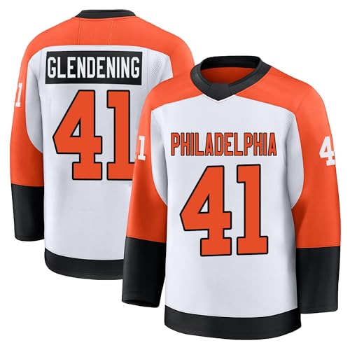 Luke GLENDENING Jersey Mens/Women/Youth Stitched for Sports Fan White No Brand/Logos