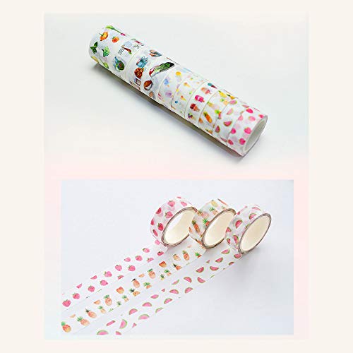 10pcs decorativo mascarando fita de papel conjunto de presente para scrapbooking diy decoração dom e