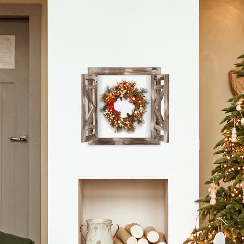 image for J JACKCUBE DESIGN J JACKCUBE DEISGN Rustic Wood Window Frame with Open