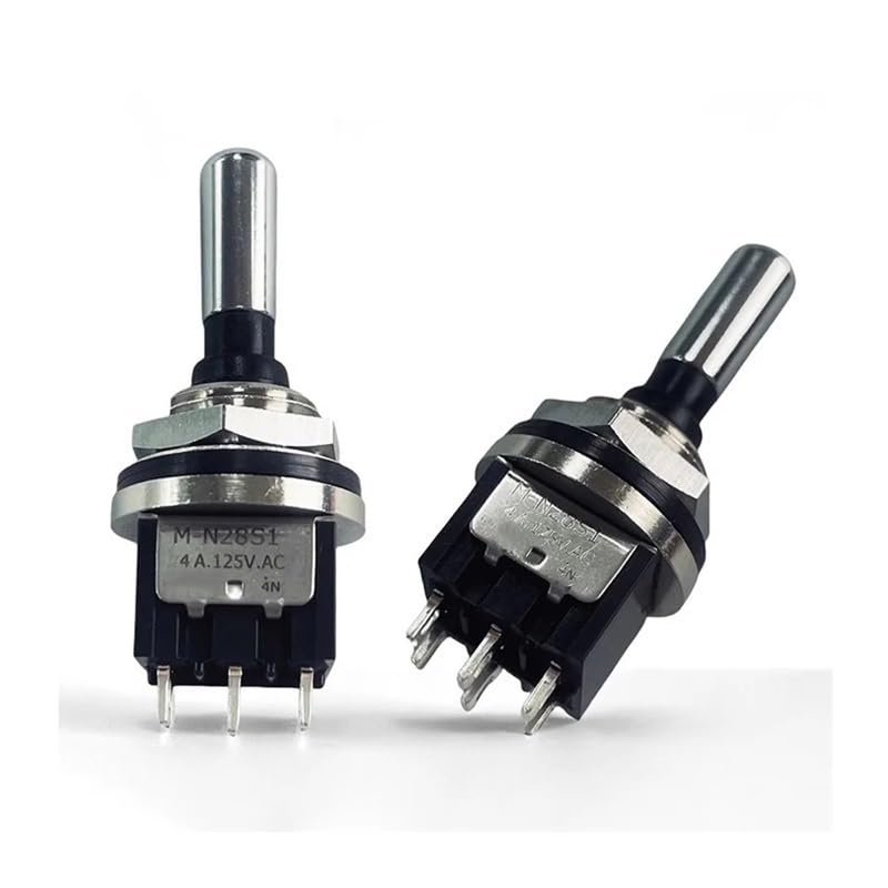 1PC M-N28S1 6-pin 3-position bilateral self-resetting (ON)-OFF-(ON