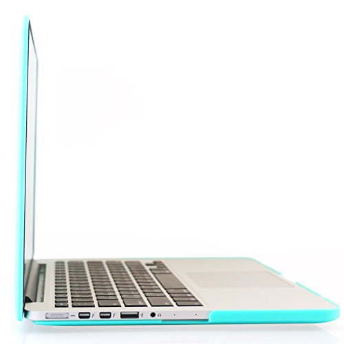 Image of Heartly Premium MacBook Flip Thin Hard Shell Rugged Armor Hybrid Bumper Back Case Cover for MacBook Pro 15 inch inch - Light Blue