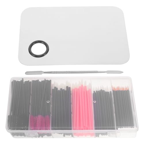 Vaguelly Travel Size Makeup Tool Set 8 Piece Set Brow Lift Applicator Eyebrow Brush Eyeliner Brush Wands Wands for Eyelash Extensions