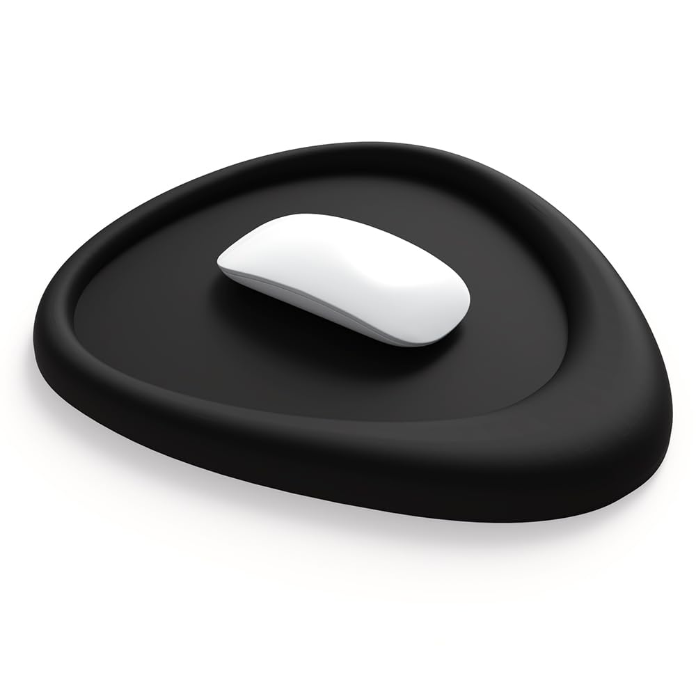 NeoFlex Arc Ergonomic Mouse Pad with Gel Wrist Rest - Anti-Slip Desk Mat for Office & Gaming, Carpal Tunnel Support, Durable & Comfortable (Black)