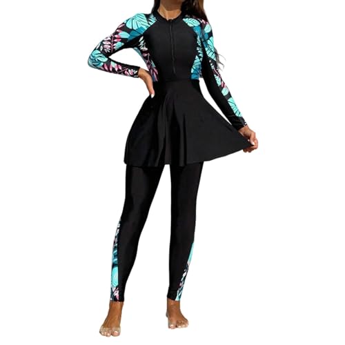 Traje de baño de cuerpo completo para evitar quemaduras con protector de manga larga cómodo