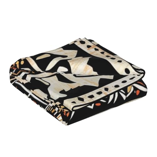 Couverture flanelle douce imprimé tortues ethniques premium - 5