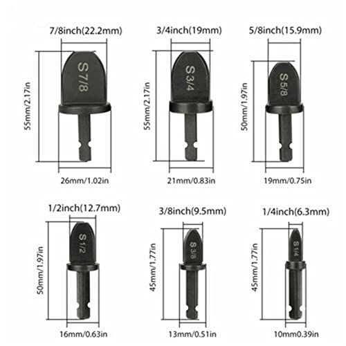 Kiboule Expansores de tubo de 6 peças, ar condicionado, expansor de tubo de cobre, ferramenta de est