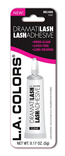 L.A. COLORS Dramatilash Eyelash Adhesive, Clear, 0.01 Ounce (Pack of 3), White