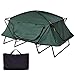 Tangkula Tent Cot Folding Waterproof 2 Person Hiking Elevated Camping Tent with Carry Bag