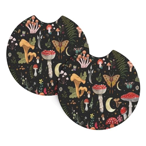 Portavasos de silicona para coche diseño goth 2.7 pulg 2 pcs miniatura 1