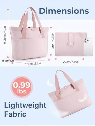 Bolso Tote para Mujer, Plegable con Cierre miniatura 3