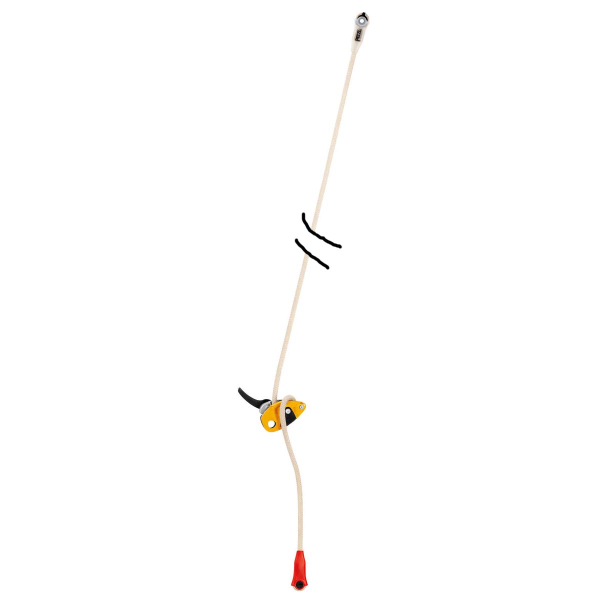 PETZL Unisex's Cricket More Accessory for Climbing, Beige/Yellow, UNI