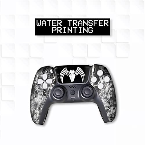 Image of Vennom Custom PS-5 Controller Wireless compatible with Play-Station 5 Console by BCB Controllers | Proudly Customized in USA with Permanent HYDRO-DIP Printing (NOT JUST A SKIN)