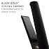 Hot Tools Black Gold Evolve Ionic Salon Hair Flat Iron Bundle with (1 in) and (1-1/4 in) Plates for Straightening and Styling