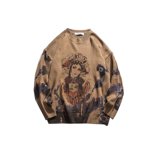 Autumn and Winter Chinese Style Sweater Men's Loose Retro