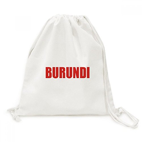 Sac de voyage toile cordon Burundais rouge pratique pour faire du shopping