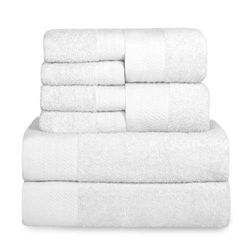 MERCURY TEXTIL- Juego de Toallas 100% Algodón de 500gsm, Ideal para baño y Piscina, Resistentes, S