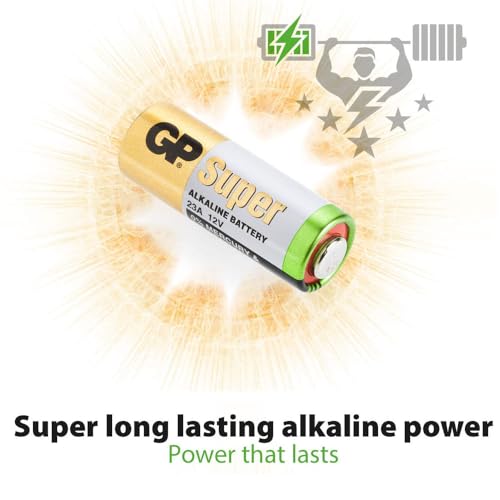 Image of SOUVENIR Mini 23A 12V Alkaline Battery - Long-Lasting Power for Remote Control, Doorbell, Security Alarm - A23 MN21 23A Type - Reliable High Voltage Cell (Pack of 10)
