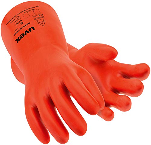 uvex Elektriker-Schutzhandschuh Power Protect V1000 60840, Elektrohandschuh, Naturlatex, Kälteflexibel, Größe:9
