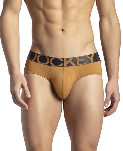 Image of Jockey IC27 Men's Tactel Microfiber Elastane Stretch Solid Brief with Moisture Move Treatment