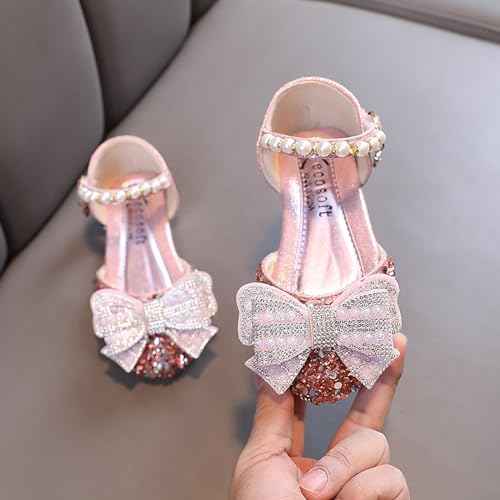 IWIHMIV Dress Shoes for Little Girls Princess Sequin Flat Leather Shoes Dress Shoes Princess Dress Up Shoes for Toddlers2
