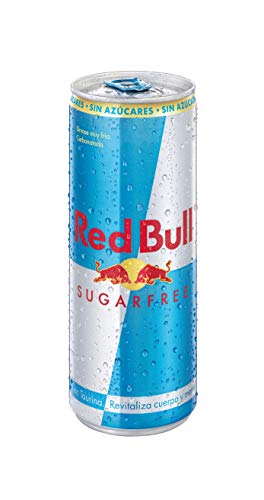 Red Bull Bebida Energética Sugarfree, Guarana, Sin Azúcar, 24 x 250ml