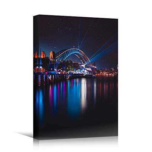 SIGNWIN Canvas Wall Art Building Cityscape Cityscape Colorful Contemporary Multicolor