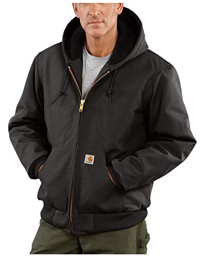 Image of Carhartt mens Loose Fit Firm Duck Insulated Flannel-lined Active Jacket