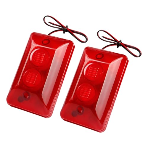 Herramienta de alarma fuerte de 120 dB con luz intermitente de alto brillo, sistemas de seguridad de alambre de 15 W, actualizaciones para dispositivo de alarma de alambre fuerte industrial comercial