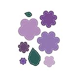 Crafter's Edge Fab Dies Beautiful Posey Flowers 2, 8 Piece Die Set
