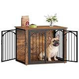 Conception Bien Pensée: Cette cage pour chien est dotée d'un cadre robuste en tubes métalliques très résistants offrant une excellente capacité de charge. Elle est fabriquée en panneaux de particules de qualité supérieure, faciles à nettoyer : il suffit de les essuyer avec un chiffon humide pour éliminer les taches. Elle offre à votre animal un environnement solide, propre et confortable