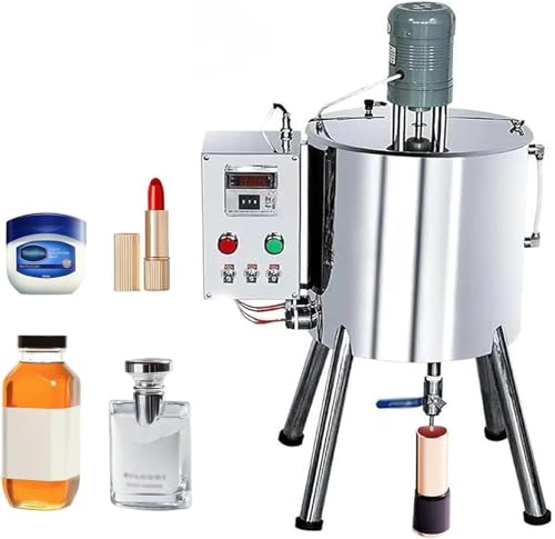 WLYPE Electric Heating Mixing Filling Machine Automatic Bottle Filling Machine Candle Lipstick Filling Machine for Shampoo Cosmetic Honey(110V,30L)