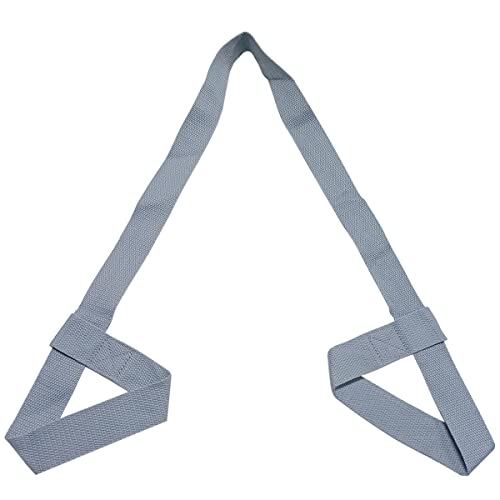 Tenalleys 1Pcs Adjustable Yoga Mat Strap Multi-Purpose Straps Easy-Cinch Yoga Mat Sling, Grey