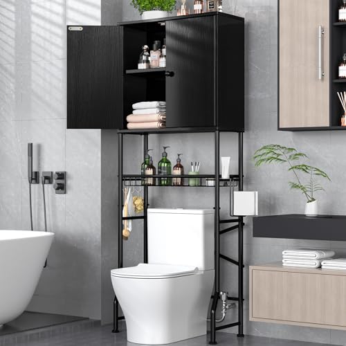 Over The Toilet Storage Cabinet - 2-Door Design Bathroom Organizers