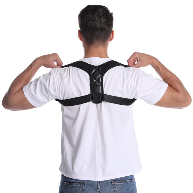 Miniatura 2 de Corrector de postura para mujeres y hombres - Soporte elástico para la espalda - Cinturón de apoyo de espalda - Corrector de postura transpirable -