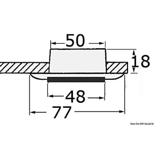 Batsystem Plafoniera Nova ABS Cromato