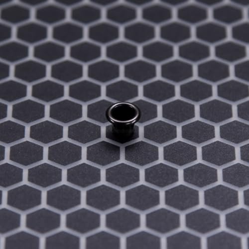 Image of KYDEX Thermoform Sheet - (Honeycomb Camo) - (Frosted Glass) - (Transparent /Black - Reversed) - (12in x 12in) - (1 Sheet) - (for Holster Making, Hobby) - (USA Made)
