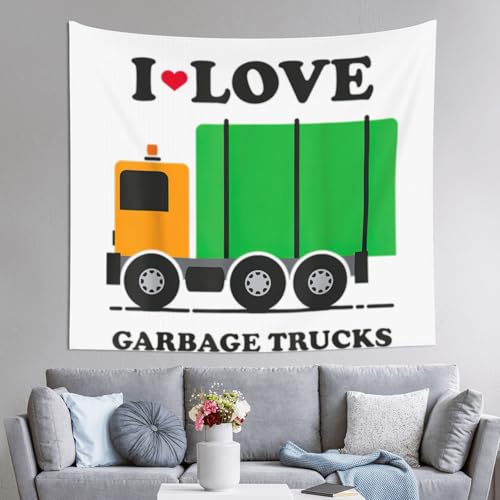 Tapisserie imprimée Trucks JEJEA idée cadeau originale pour déco de chambre