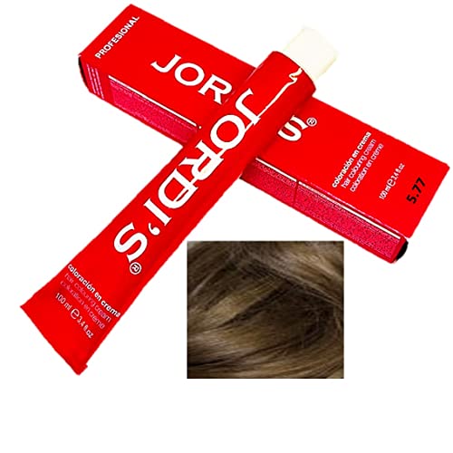 Professionelle haarfarbe: intensive und helle Farbe - 5.77 - Hellbraun Tabak - Cremefarbe 100 ml Cover