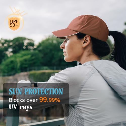 Image of Mens Waterproof Baseball Cap UPF 50+ Sun Protection Windproof Breathable Unisex Quick Dry Outdoor Rain Hat