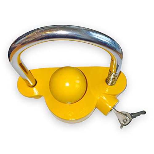 all-around24 Anhängerschloss Diebstahlsicherung für Kugelkupplung 50 mm Diebstahl Anhänger-Sicherung Abschleppsperre schnelle Anbringung sichere Verriegelung