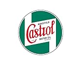 Wakefield Compatible with Castrol Motor Oil Compatible with VINTAGE PETROLEUM Oil PUMP Man Cave STICKER DECAL (Size: 36')